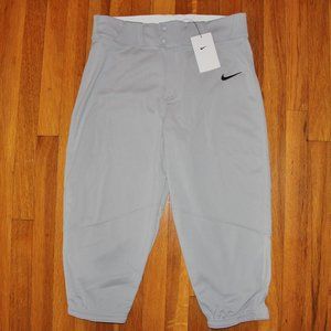 Nike Vapor Select Knicker Baseball Pants Mens M L Grey Softball
